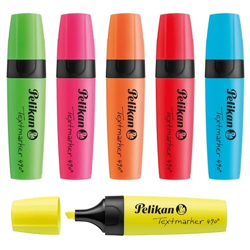 Tijdelijke aanbieding: Pelikan 814065 Textmarker 490/6, etui met 6 kleuren van 6.25 € naar 6.03 € (4% korting)