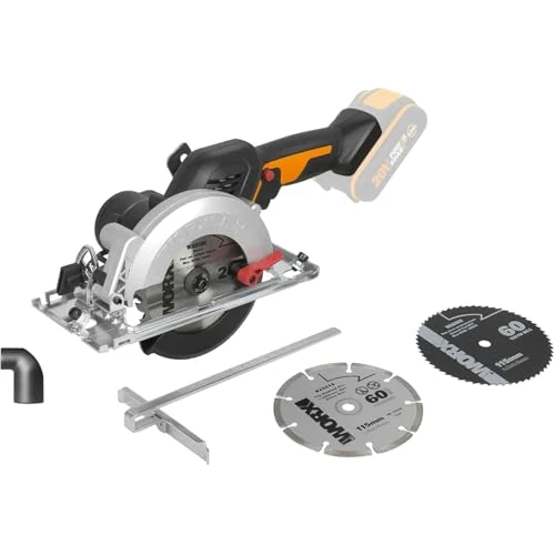Offerta a tempo: Worx WX531.9 Sega circolare compatta ad immersione ø 120mm 20V a batteria - solo corpo macchina - 39% da 139.99 € a 85.49 €