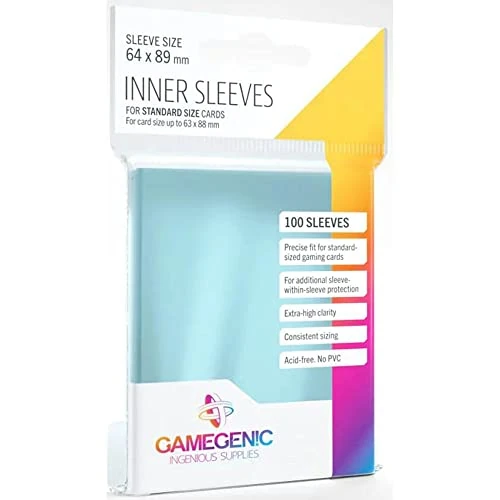 Offerta a tempo: Gamegenic Inner Sleeves (100-Pack) - 45% da 5.39 € a 2.99 €