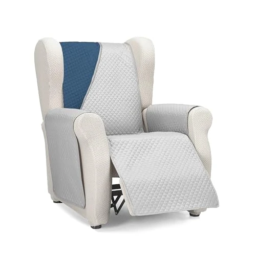 Limited-time offer: Martina Home Diamond Reversible Quilted Sofa Cover Grey/Blue 1 Seater Relax from 14.57 GBP to 14.57 GBP (save 0%)