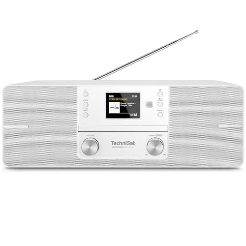 Begrenztes Angebot: TechniSat Digitradio 371 CD BT - Stereo Digitalradio (DAB+, UKW, CD-Player, Bluetooth, Farbdisplay, USB, AUX, Kopfhöreranschluss, Kompaktanlage, Wecker, 10 Watt, Fernbedienung) weiß von 148.75 EUR auf 95.20 EUR (Rabatt 36%)