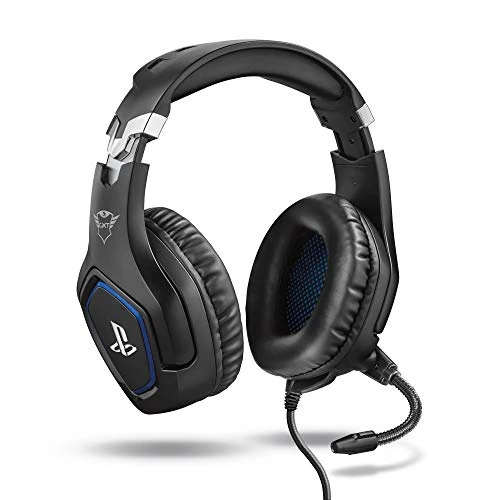 Offerta a tempo: GXTrust 488 Forze Cuffie PS4 e PS5 con Licenza Ufficiale PlayStation, Over-Ear, Microfono Ripiegabile e Archetto Regolabile, Jack Audio 3.5 mm, Cuffie Gaming Cablate - Nero - 56% da 49.99 € a 21.99 €
