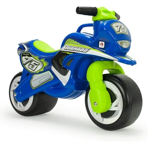 Oferta limitada: INJUSA - Moto Correpasillos Tundra Tornado Color Azul y Verde con Decoración Permanente e Impermeable Ruedas Anchas de Plástico y Asa de Transporte para los Padres Recomendada Niños +18 Meses de 38.99 € a 38.99 € (ahorro 0.00%)