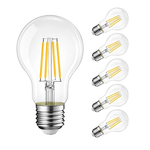 Oferta limitada: LVWIT 6 Unidades E27 Bombillas Filamento A60 LED Retro Vintage - 11W Equivalente a 100W, 1521 Lúmenes, Color Blanco Cálido 2700K, El Ángulo del Haz de 300°. No Regulable. de 24.99 EUR a 17.29 EUR (ahorro 31%)
