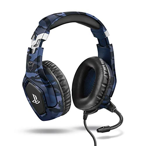 Limited-time offer: Trust Gaming GXT 488 Forze-B [Officially Licensed for PlayStation] Gaming Headset for PS4 and PS5 with Flexible Microphone and Inline Remote Control, Over Ear Gaming Headphones - Blue from 39.99 GBP to 28.07 GBP (save 30%)