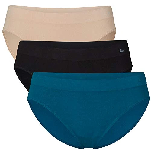Limited-time offer: DANISH ENDURANCE 3 Pack Viscose Seamless Bikini Panties for Women, Multicolor (1 x Black, 1 x Nude Beige, 1 x Blue), Small/Medium from $24.95 to $24.95 (save 0.00%)