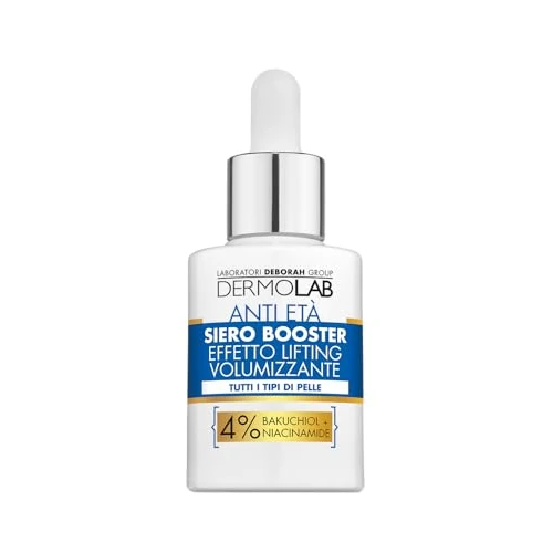 Offerta a tempo: Dermolab - Siero Viso Acido Ialuronico Booster Antietà Volumizzante, con Retinolo, per Tutti i Tipi di Pelle, Leviga le Rughe, Idrata in Profondità e Combatte l'Invecchiamento Cutaneo, 30 ml - 15% da 19.25 € a 16.28 €