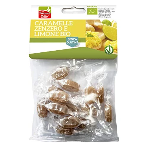 Offerta a tempo: La finestra sul cielo, Caramelle zenzero e limone bio, senza glutine, 50g - 6% da 1.72 € a 1.62 €