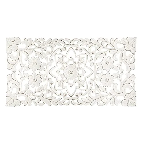 ATMOSPHERA CREATEUR D'INTERIEUR - Decorazione da parete Fanny in legno intagliato 85x45cm