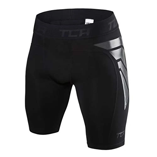 Offerta a tempo: TCA Shorts Carbonforce Termici a Compressione per Uomo - Nero, L - 55% da 20.99 € a 9.44 €