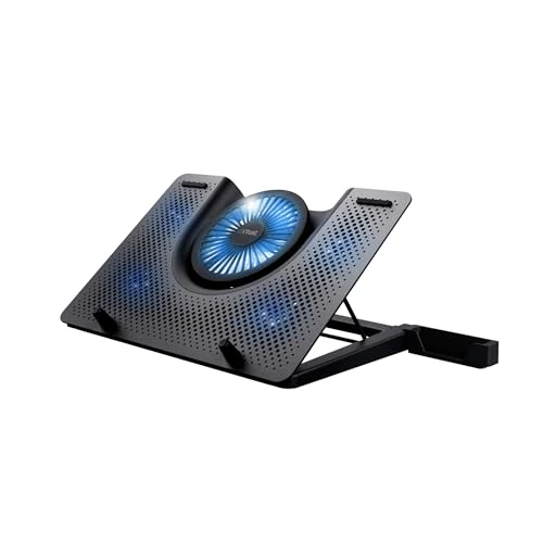 Offre limitee: Trust Gaming Refroidisseur Ordinateur Portable GXT 1125 Quno Support de Refroidissement pour Portables jusqu'à 17,3 Pouces, 5 Ventilateurs Éclairés, Refroidit Votre Équipement, 5 Hauteurs Réglables de 59.99 EUR a 27.99 EUR (economie 53%)
