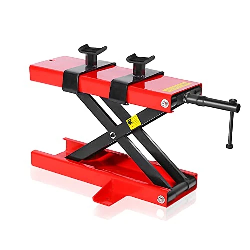 Offerta a tempo: Martinetto sollevatore per moto 500 kg, sollevatore a forbice regolabile per riparazione motocicli - Base 45x15 cm - 0.00% da 217.99 € a 217.99 €
