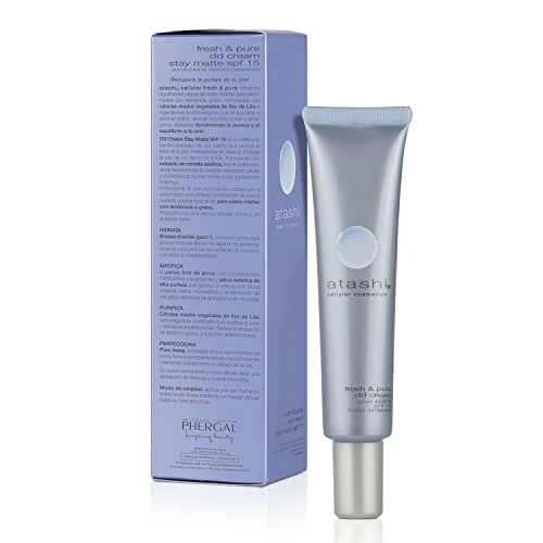 Offerta a tempo: Atashi DD Cream Stay Matte | Crema Idratante Opacizzante con Colore | Copertura Uniforme | Minimizza i Pori e le Imperfezioni | Pelli da Miste a Grasse | Fiore di Lillà| Tono Intenso | 40 ml - 48% da 30.25 € a 15.70 €