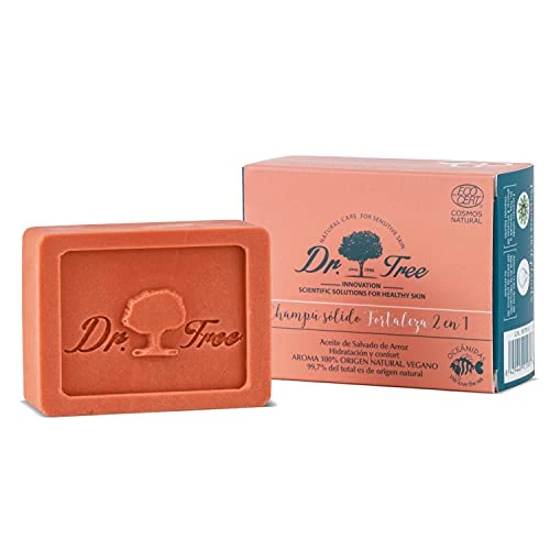 Offerta a tempo: Dr. Tree Shampoo Solido 2 in 1 | Shampoo + Balsamo Fortaleza | Pulisce, Idrata, Energizza | Senza Solfati SLE, SLS, Parabeni, Siliconi | Capelli Fini, Deboli, con Caduta | Certificazione ECOCERT | 75g - 19% da 11.25 € a 9.08 €