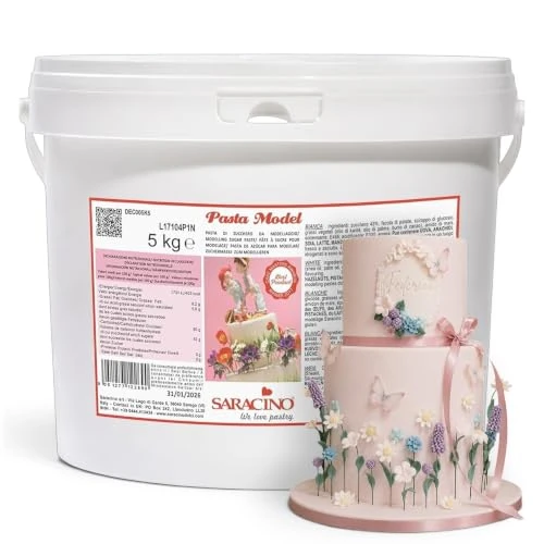 Offerta a tempo: SARACINO We love pastry Pasta Di Zucchero Model Bianca Per Modellaggio Da 5 Kg Senza Glutine Made In Italy - 0.00% da 53.90 € a 53.90 €
