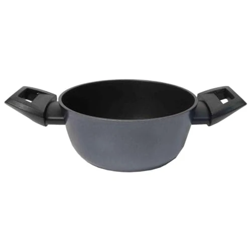 Offerta a tempo: Zanetti Evolution Casseruola per Induzione Diametro 16 cm, Fondo Antiaderente, Alto Spessore, Casseruola con Coperchio, Impugnatura Comoda Due Maniglie, Nero - 44% da 19.37 € a 10.87 €