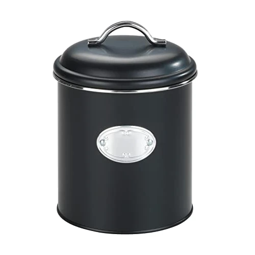 Offerta a tempo: Wenko Barattolo Nero ermetico 1,6 l, Metallo Verniciato a Polvere - 48% da 20.99 € a 10.99 €