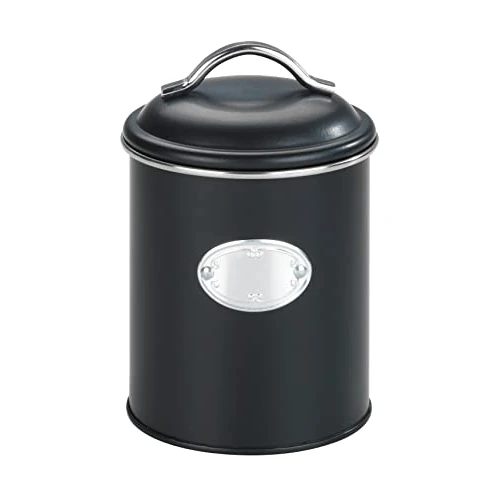 Limited offer: WENKO Nero Airtight Storage Container 1 Litre, Powder coated metal, Black, 1 l from 26.85 EUR to 26.85 EUR (save 0%)