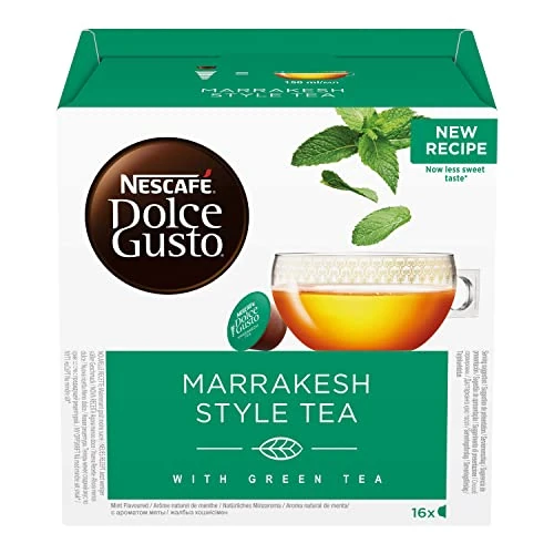 NESCAFÉ DOLCE GUSTO Marrakesh Style Tea Tè Verde Aromatizzato alla Menta, 3 Confezioni da 16 Capsule (48 Capsule Compatibili Nescafé Dolce Gusto)