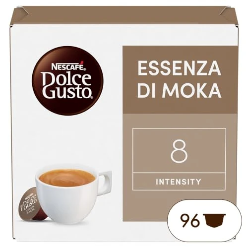 NESCAFÉ DOLCE GUSTO Espresso Essenza di Moka Caffè, 6 verpakkingen met 16 capsules (96 capsules compatibel met Nescafé Dolce Gusto)