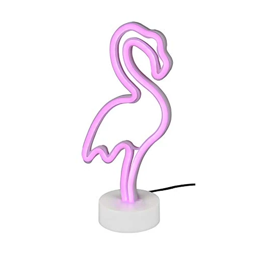 Limitiertes Angebot: Reality Leuchten LED Tischleuchte Flamingo R55240101, Fuß Kunststoff weiß, inkl. 1.8 Watt LED pink von 21.99 EUR auf 17.99 EUR (Spare 18%)