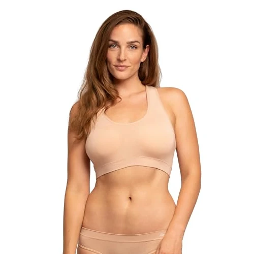 Oferta limitada: DANISH ENDURANCE Sujetador de Bambú para Mujer, Sin Costuras, Yoga, Sin Aros, Relleno Extraíble, Beige, Medium/Large de 29.95 € a 29.95 € (ahorro 0.00%)
