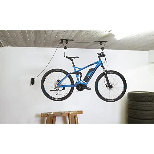 Offerta a tempo: Fischer Supporto per biciclette ed e-bike, portata fino a 30 kg, sollevatore a soffitto con altezza fino a 4 m, meccanico - 0.00% da 19.64 € a 19.64 €