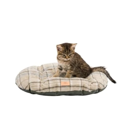 Offerta a tempo: Ferplast Cuscino imbottito per cani e gatti SCOTT 45/2, Double-face, Scozzese, Soffice velluto, Lavabile, Marrone - 15% da 16.90 € a 14.40 €
