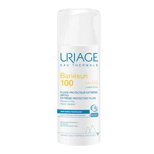 Offerta a tempo: URIAGE BARIÉSUN 100 Protezione Molto Alta Viso con Filtri Chimici e Vitamina E - Appositamente formulata per pelle intollerante al sole e soggetta a scottature - Resistente all'acqua - non profumato - 21% da 21.90 € a 17.40 €