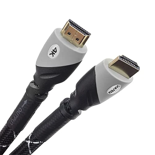 VulTech HDMI-Kabel 2.0, 3 m (AA14303PRO) | 4K Ultra HD @ 60 Hz, 3D, ARC | Nylon geflochten, vergoldete Anschlüsse | für PS5, Xbox, TV, Monitor, PC