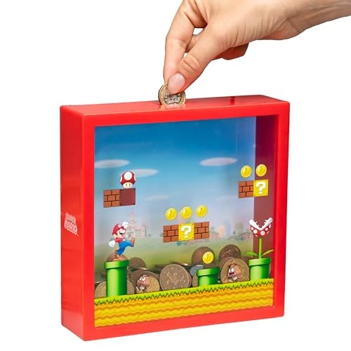 Offerta a tempo: Salvadanaio Super Mario Salvadanaio Nintendo, Regalo per Fan, 18cm - 9% da 16.49 € a 14.99 €
