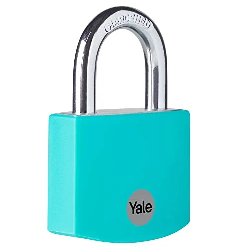 Offerta a tempo: Yale Lucchetto in alluminio YE3B/32/116/1/TE verde acqua, corpo 32mm, arco in acciaio, 3 chiavi - 0.00% da 13.05 € a 13.05 €