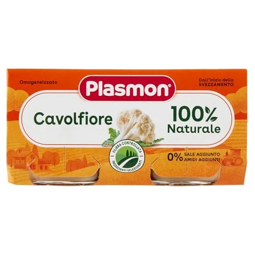 Offerta a tempo: Plasmon Omogeneizzato Cavolfiore 2x80g (12 Confezioni) — 9% da 17,88 € a 16,19 €