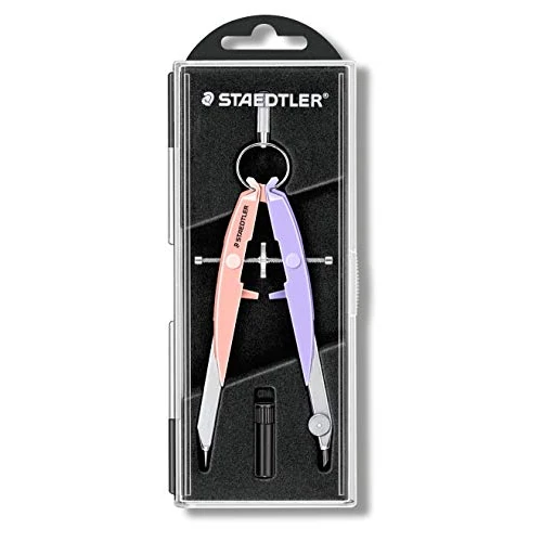 Offerta a tempo: STAEDTLER Mars Comfort 556 Compasso – rosa pastello/lilla, Ø 23 cm - 9% da 21.64 € a 19.71 €