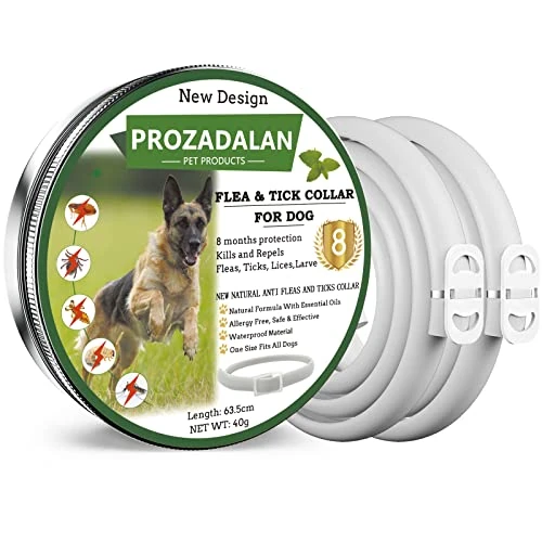 Offre limitée : PROZADALAN Collier Antiparasitaire pour Chiens, Collier Anti-Puces et Anti-Tiques pour Chiens, Protection Efficace Pendant 8 Mois, Ajustable et Imperméable (2pack) de 13.99 € à 13.99 € (0.00% de remise)
