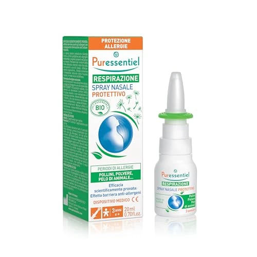 Zeitlich begrenztes Angebot: Puressentiel - Schützendes Nasenspray Allergiezeiten mit ätherischen Ölen in Allergiezeiten gegen Pollen - Staub - Tierhaare - Bio ätherishes Öl 20 ml von 11.40 € auf 11.40 € (0.00% Rabatt)