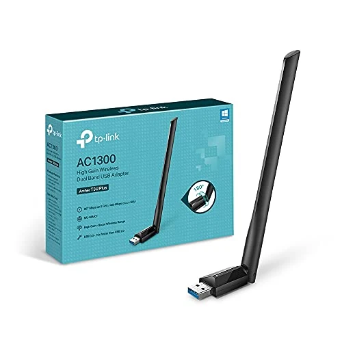 Offerta a tempo: TP-Link Archer T3U Plus Chiavetta WiFi AC1300Mbps, Alto Guadagno, Wireless Dual Band, Adattatore USB, Antenna WiFi Usb per PC, MU-MIMO, Beamforming, WPA3, Windows 11/10/8.1/8/7/XP, Mac OS - 25% da 22.78 € a 16.99 €