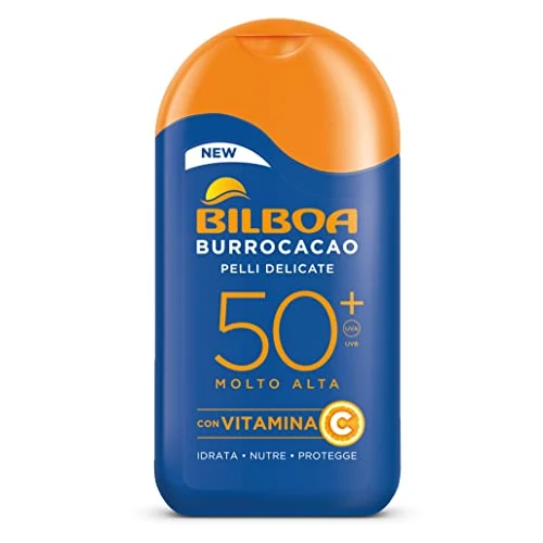 Limitiertes Angebot: Bilboa Lippenbalsam mit LSF 50+, sehr hoher Sonnenschutz für empfindliche Haut, Formel mit Vitamin C, spendet Feuchtigkeit, pflegt und schützt, dermatologisch getestet, 200 ml von 12.99 EUR auf 12.99 EUR (Spare 0%)
