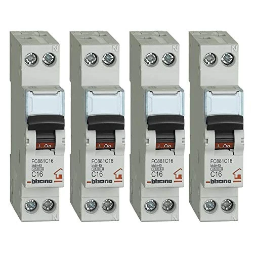 Oferta limitada: Bticino Interruptor Magnetotérmico, Kit 4 Piezas, 16 A de 36.35 EUR a 36.35 EUR (ahorro 0%)