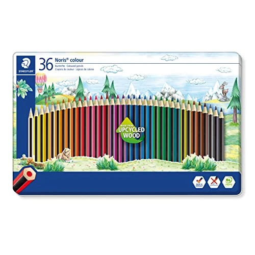 Oferta limitada: STAEDTLER Noris colour 185 Lápices de colores – 36 colores, estuche metal de 21.50 € a 21.50 € (ahorro 0.00%)