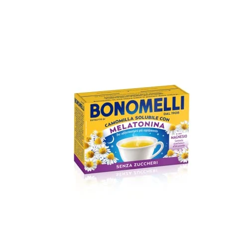 Offerta a tempo: Bonomelli Camomilla Solubile con Melatonina e Magnesio 16 Bustine — 22% da 3,19 € a 2,49 €