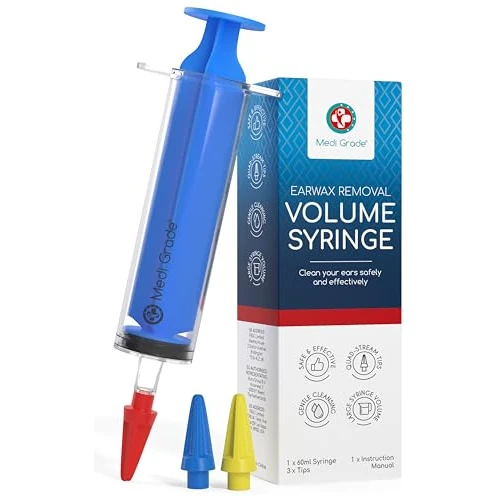 Offerta a tempo: Medi Grade 60ml Siringa Rimuovi Cerume con 3 Punte Pulisci Orecchie - 0.00% da 15.99 € a 15.99 €