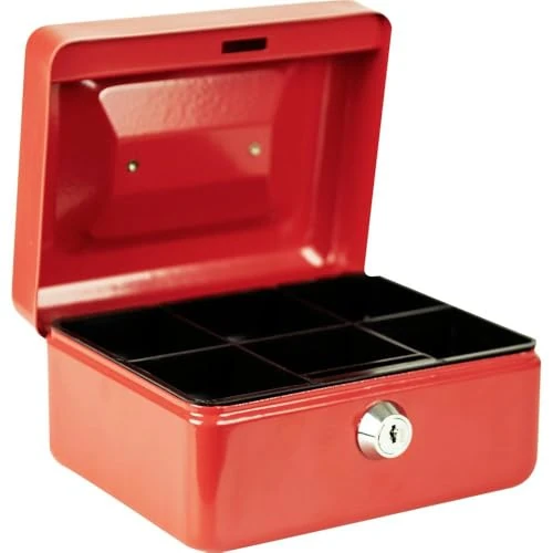 Zeitlich begrenztes Angebot: Burg-Wächter 40040 Geldkassette abschließbar mit Schlüssel und Hartgeldeinsatz, Klein, Stahlblech, Money 5015, Rot von 17.25 € auf 8.30 € (52% Rabatt)