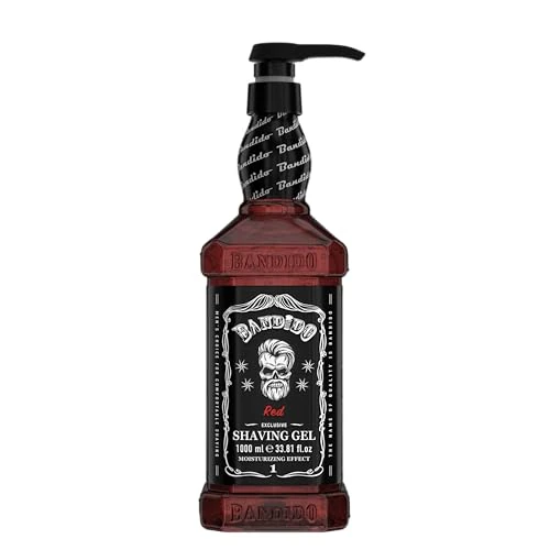 Offerta a tempo: Bandido Shaving Gel Men Red & Blue 1000 ml Gel da barba trasparente da uomo, rasatura precisa dei contorni della barba con ogni rasoio da uomo (Red 1000 ml) - 0.00% da 18.90 € a 18.90 €