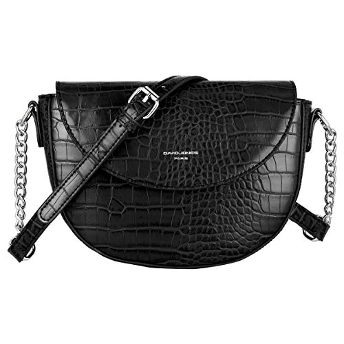 Oferta ograniczona: David jones - Damska Mała Torba na Ramię Krokodyla - Torebka Pikowana Skóra PU - Messenger Crossbody Bag - Torby Półksiężyc - Torba Wieczorowa Kopertówka - Modna Elegancka - Czarny z 144.49 EUR na 144.49 EUR (znizka 0%)