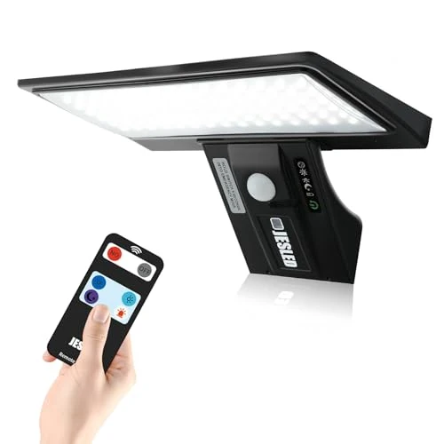 Offerta a tempo: JESLED Luce Solare con 90 LED, Lampada da Esterno con Sensore di Movimento, 4 Modalità di Illuminazione Opzionale, Lampade Impermeabile, per Giardino, 1 Pezzi - -16.97% da 25.64 € a 29.99 €