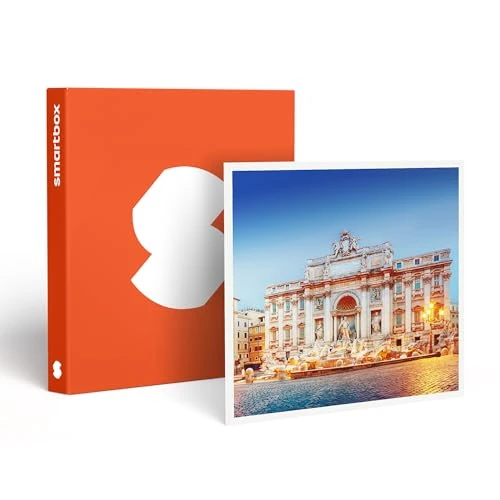 Smartbox Séjour à Rome Coffret Couple, idée Cadeau, 1 Nuit avec Petit déjeuner et possibilité de dîner ou expérience Bien-être pour 2 Personnes Mixte, Multicolore