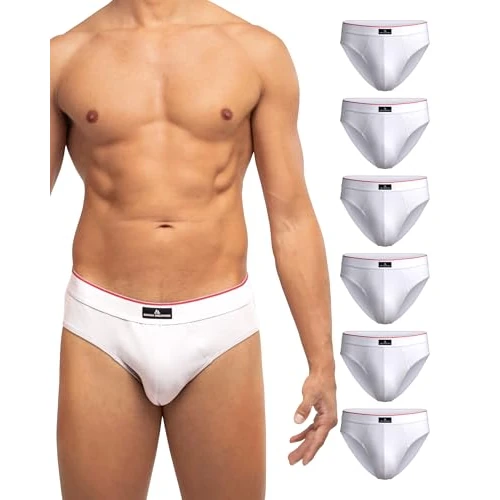 Offerta a tempo: DANISH ENDURANCE Slip Uomo Cotone Premium, Mutande Uomo Comode e Traspiranti, Senza Etichetta, 3 o 6 Paia, 6 X Bianco, L - 45% da 46.95 € a 25.95 €