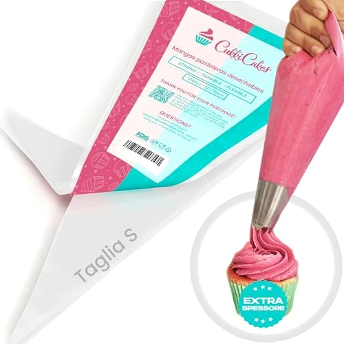 Offerta a tempo: CukkiCakes 100 sac à Poche Professionali USA e Getta (Dimensioni: 30/40/47/53cm) - 100% Riciclabile – Spessore Extra (0.08mm)… - 0.00% da 11.99 € a 11.99 €