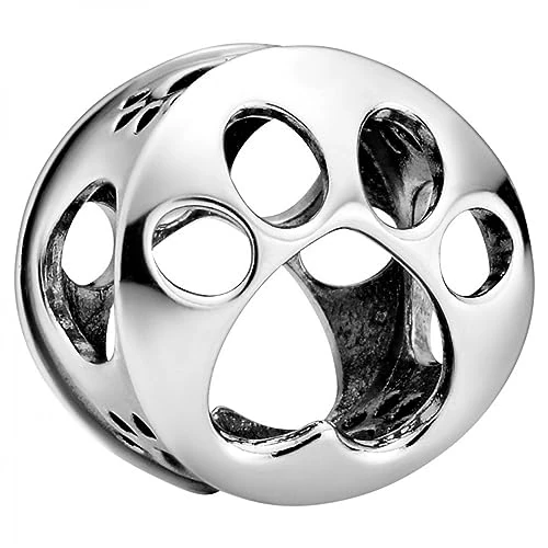 Offre limitée : Pandora Offen gearbeiteter Hundepfotenabdruck Charm 798869C00 Pendentif de 19.00 € à 19.00 € (0.00% de remise)